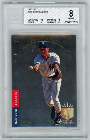 1993 Upper Deck SP #279 Derek Jeter RC BGS 8 NMMT