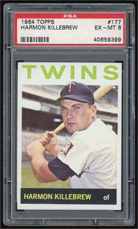 1964 Topps #177 Harmon Killebrew PSA 6 EXMT