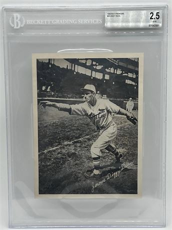 1936 R311 Premiums #G5 Dizzy Dean BGS 2.5 GOOD+ Pop 2, 2 Higher