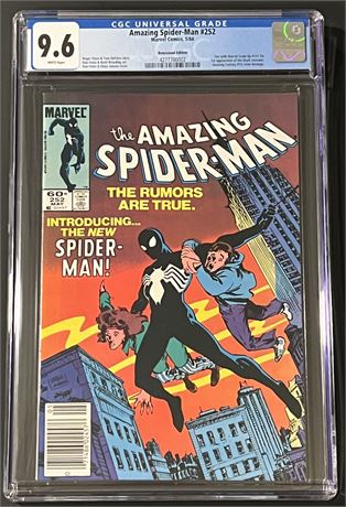 Amazing Spider-Man #252 CGC 9.6 1984 Newsstand 1st Black Costume