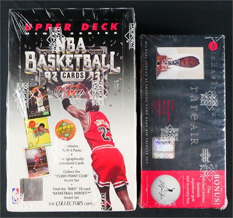1992 & 1997 Upper Deck Basketball Box Lot (2) Factory Sealed