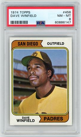 1974 Topps #456 Dave Winfield RC PSA 8 NMMT
