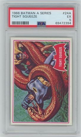 1966 Batman A Series #24A Tight Squeeze PSA 5 EX