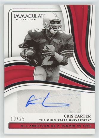2023 Immaculate Collegiate College Greats Signatures Chris Carter Auto 10/25