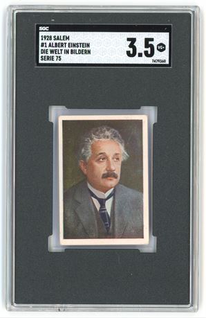 1928 Salem #1 Albert Einstein RC Die Welt In Bildern Serie 75 SGC 3.5 VG+