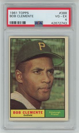 1961 Topps #388 Roberto Clemente PSA 4 VGEX