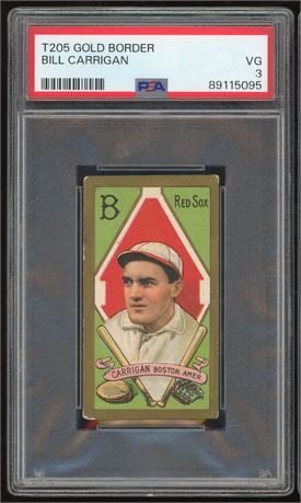 1911 T205 Piedmont Bill Carrigan PSA 3 VG