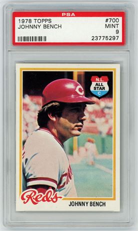 1978 Topps #700 Johnny Bench PSA 9 MINT