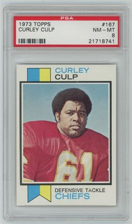 1973 Topps #167 Curley Culp RC PSA 8 NMMT