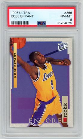 1996 Ultra #266 Kobe Bryant RC PSA 8 NMMT