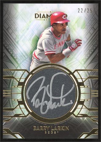 2021 Topps Diamond Icons Barry Larkin Silver Ink Auto 22/25