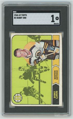1968 Topps #2 Bobby Orr SGC 1 POOR