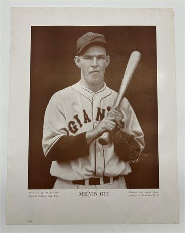 1933 Conlon M114 Premium Mel Ott Photo (Read)