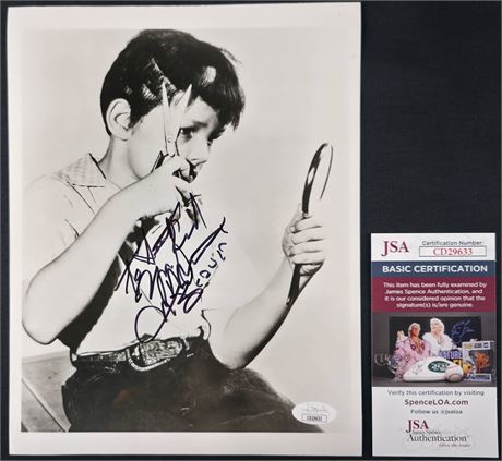 Jerry Mathers Signed 8x10 Photo JSA Personalized