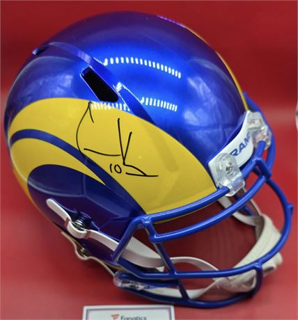 Cooper Kupp Signed Riddell Full Size 2020 Speed Replica Helmet FANATICS