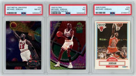 1990-1997 Michael Jordan PSA Graded Lot (3)