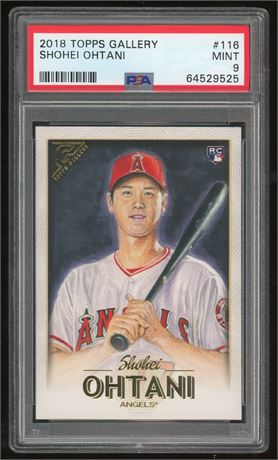 2018 Topps Gallery #116 Shohei Ohtani RC PSA 9 MINT