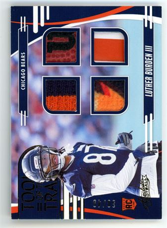 2025 Panini Absolute Tools of the Trade Luther Burden RC 30/49 Quad Patch