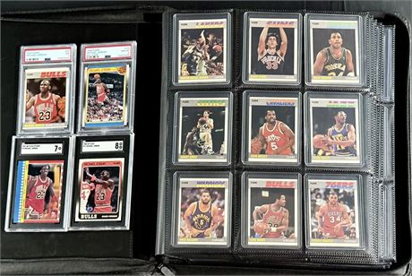 1987 & 1988 Fleer Basketball Complete Sets BOTH COMPLETE + COMPLETE STICKER SETS