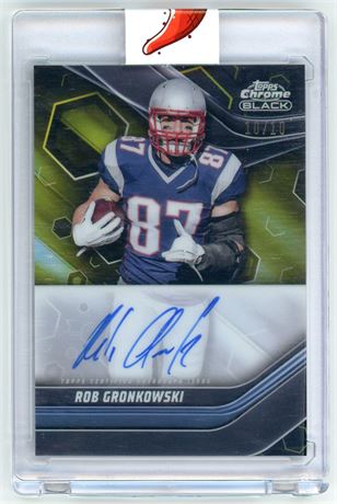 2024 Topps Composite Chrome Black Rob Gronkowski Auto 10/10