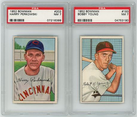 1952 Bowman NM PSA Graded Lot (2)