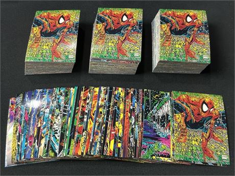 1992 Spider-Man The McFarlane Era Complete Set Lot (4 Sets of 90 Cards Each)