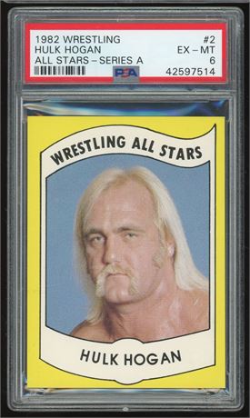 1982 Wrestling #2 All-Stars-Series A Hulk Hogan RC PSA 6 EXMT