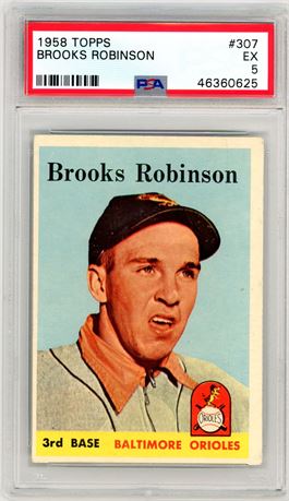 1958 Topps #307 Brooks Robinson PSA 5 EX