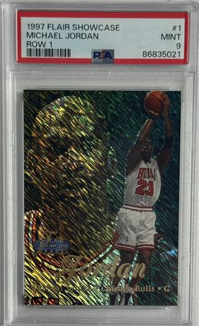 1997 Flair Showcase #1 Michael Jordan Row 1 PSA 9 MINT
