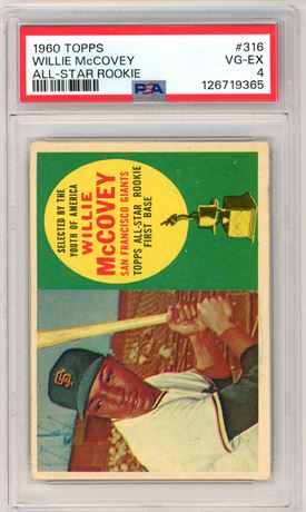 1960 Topps #316 Willie McCovey RC PSA 4 VGEX