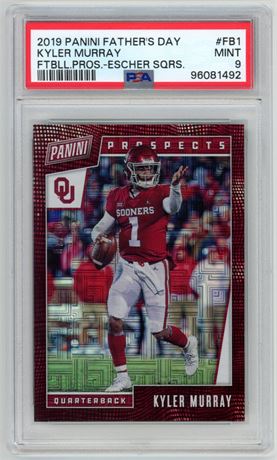 2019 Panini Father's Day Kyler Murray Football Pros - Escher Squares 9/10 PSA 9