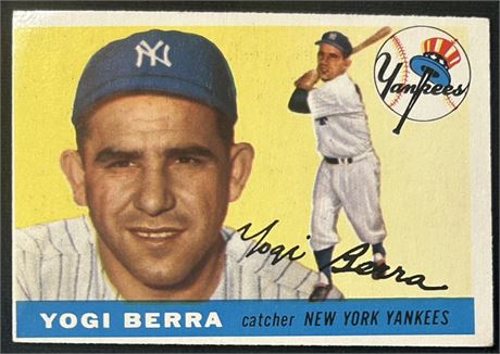 1955 Topps #198 Yogi Berra VG (Diamond cut and OC)