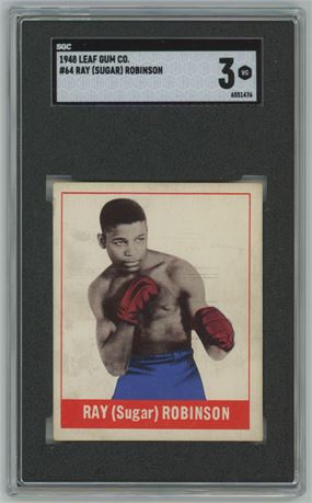 1948 Leaf #64 Sugar Ray Robinson RC SGC 3 VG