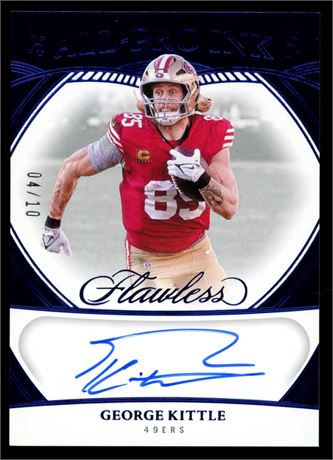 2025 Panini Flawless George Kittle All Pro Ink 4/10 Auto