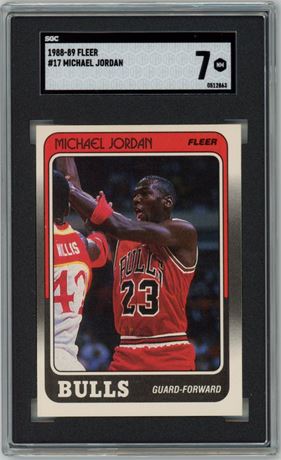 1988 Fleer #17 Michael Jordan SGC 7 NM
