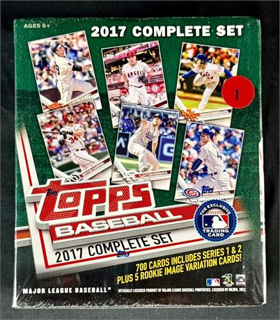 2017 Topps Baseball Complete Set Factory Sealed Box (1-700)