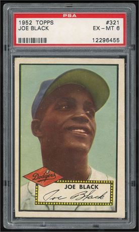1952 Topps #321 Joe Black Hi # PSA 6