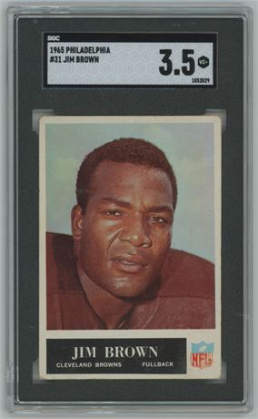 1965 Philadelphia #31 Jim Brown SGC 3.5 VG+