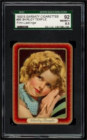 1930's Garbaty Cigarettes #99 Shirley Temple Film-Lieblinge SGC 8.5