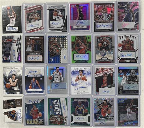 (55) Modern Basketball Auto Lot w/ D Green, Collins, Holliday etc