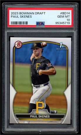 2023 Bowman Draft Paul Skenes 1st Bowman RC PSA 10