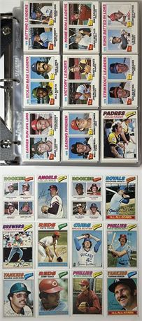 1977 Topps Baseball Complete Set (1-660) NM Avg Sharp Set!