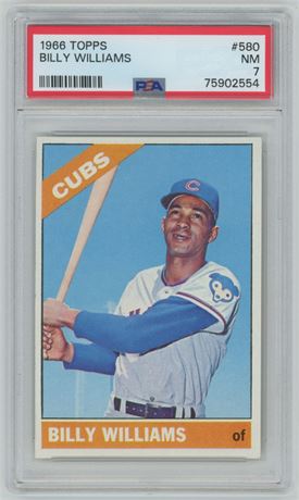 1966 Topps #580 Billy Williams Hi# PSA 7 NM