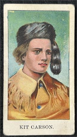 1910 E50 Dockman & Son Wild West Gum Kit Carson GOOD+