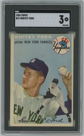 1954 Topps #37 Whitey Ford SGC 3 VG