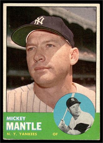 1963 Topps #200 Mickey Mantle Low Grade (Crease)