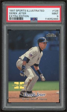 1997 Sports Illustrated #128 Derek Jeter Extra Edition 66/500 PSA 9 MINT