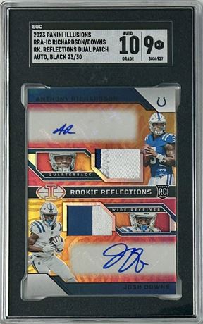2023 Panini Illusions Richardson & Downs RC Reflections Dual Patch 23/30 Auto