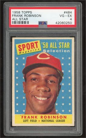 1958 Topps #484 Frank Robinson AS PSA 4 VGEX
