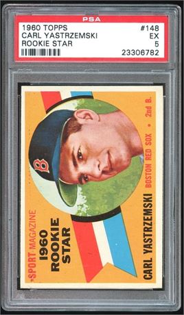 1960 Topps #148 Carl Yastrzemski RC PSA 5 EX